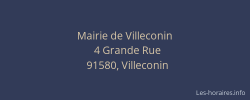 Mairie de Villeconin