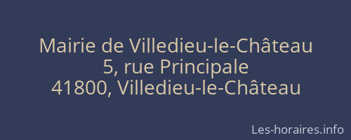 Mairie de Villedieu-le-Château