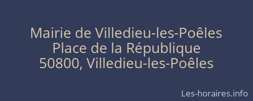 Mairie de Villedieu-les-Poêles