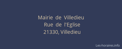 Mairie  de  Villedieu