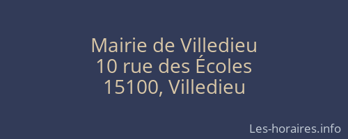 Mairie de Villedieu