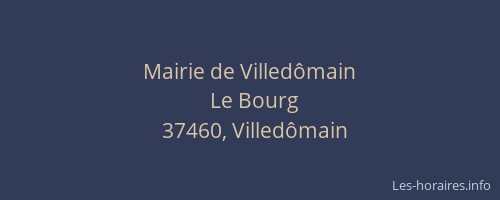 Mairie de Villed&ocirc;main