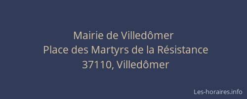 Mairie de Villed&ocirc;mer