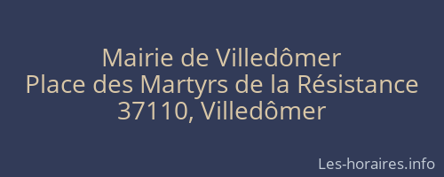 Mairie de Villedômer
