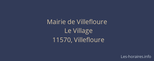 Mairie de Villefloure