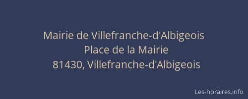 Mairie de Villefranche-d'Albigeois