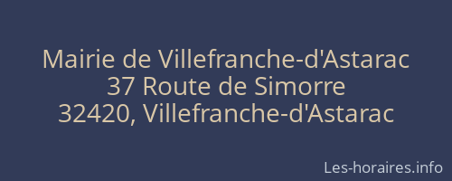 Mairie de Villefranche-d'Astarac