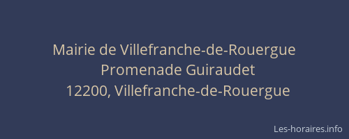 Mairie de Villefranche-de-Rouergue