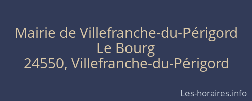 Mairie de Villefranche-du-Périgord