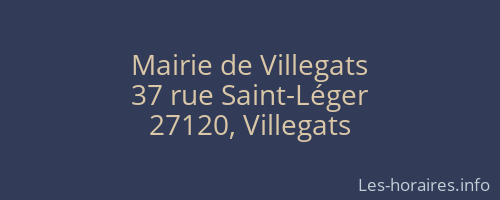 Mairie de Villegats