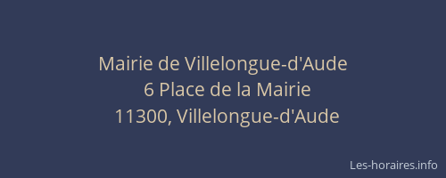 Mairie de Villelongue-d'Aude