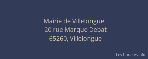 Mairie de Villelongue