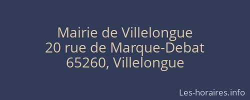 Mairie de Villelongue