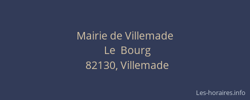 Mairie de Villemade
