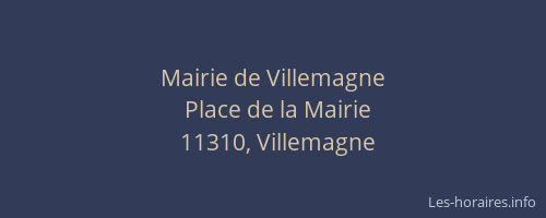 Mairie de Villemagne