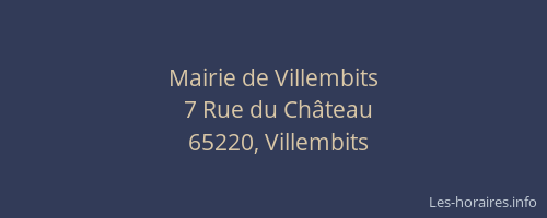 Mairie de Villembits