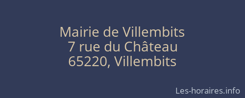 Mairie de Villembits