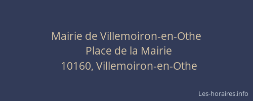 Mairie de Villemoiron-en-Othe