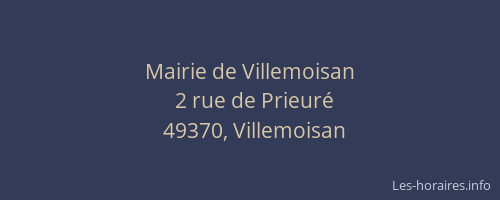 Mairie de Villemoisan