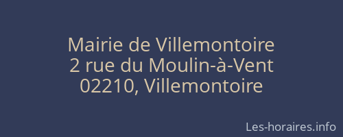 Mairie de Villemontoire