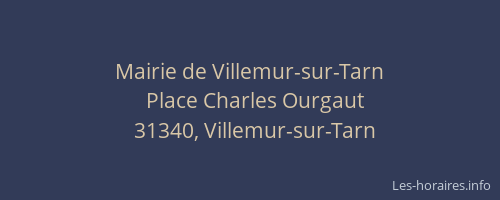 Mairie de Villemur-sur-Tarn