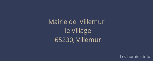 Mairie de  Villemur
