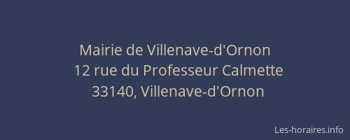 Mairie de Villenave-d'Ornon