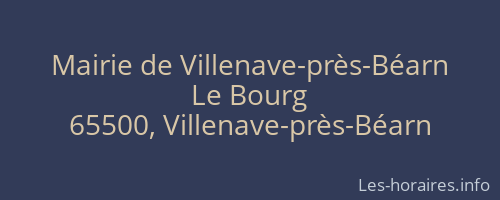 Mairie de Villenave-près-Béarn