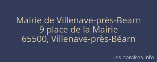 Mairie de Villenave-près-Bearn