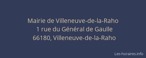 Mairie de Villeneuve-de-la-Raho
