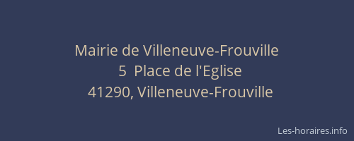 Mairie de Villeneuve-Frouville