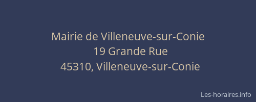 Mairie de Villeneuve-sur-Conie