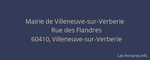 Mairie de Villeneuve-sur-Verberie