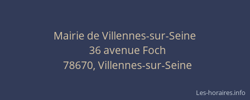 Mairie de Villennes-sur-Seine