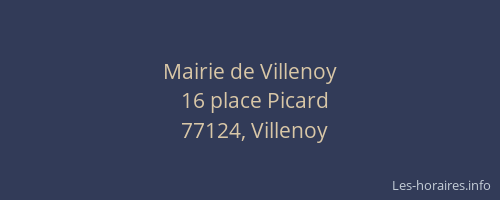 Mairie de Villenoy