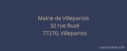 Mairie de Villeparisis