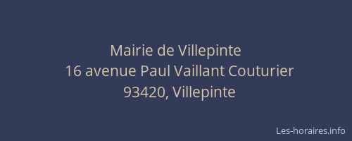 Mairie de Villepinte