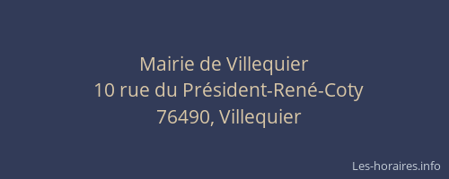 Mairie de Villequier