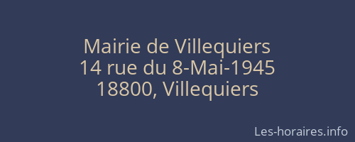 Mairie de Villequiers