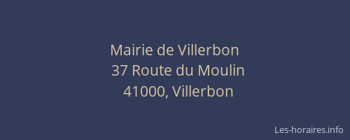 Mairie de Villerbon
