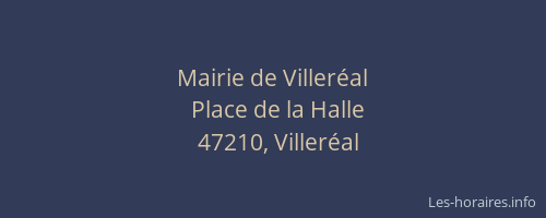 Mairie de Villeréal
