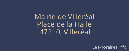 Mairie de Villeréal