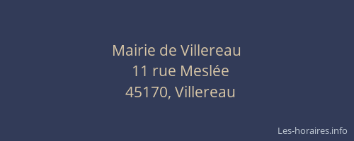Mairie de Villereau