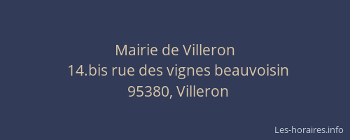 Mairie de Villeron