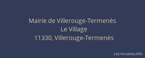 Mairie de Villerouge-Termenès