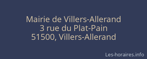 Mairie de Villers-Allerand