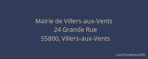 Mairie de Villers-aux-Vents