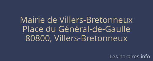 Mairie de Villers-Bretonneux