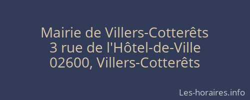 Mairie de Villers-Cotterêts