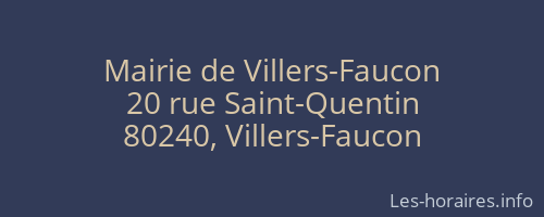 Mairie de Villers-Faucon